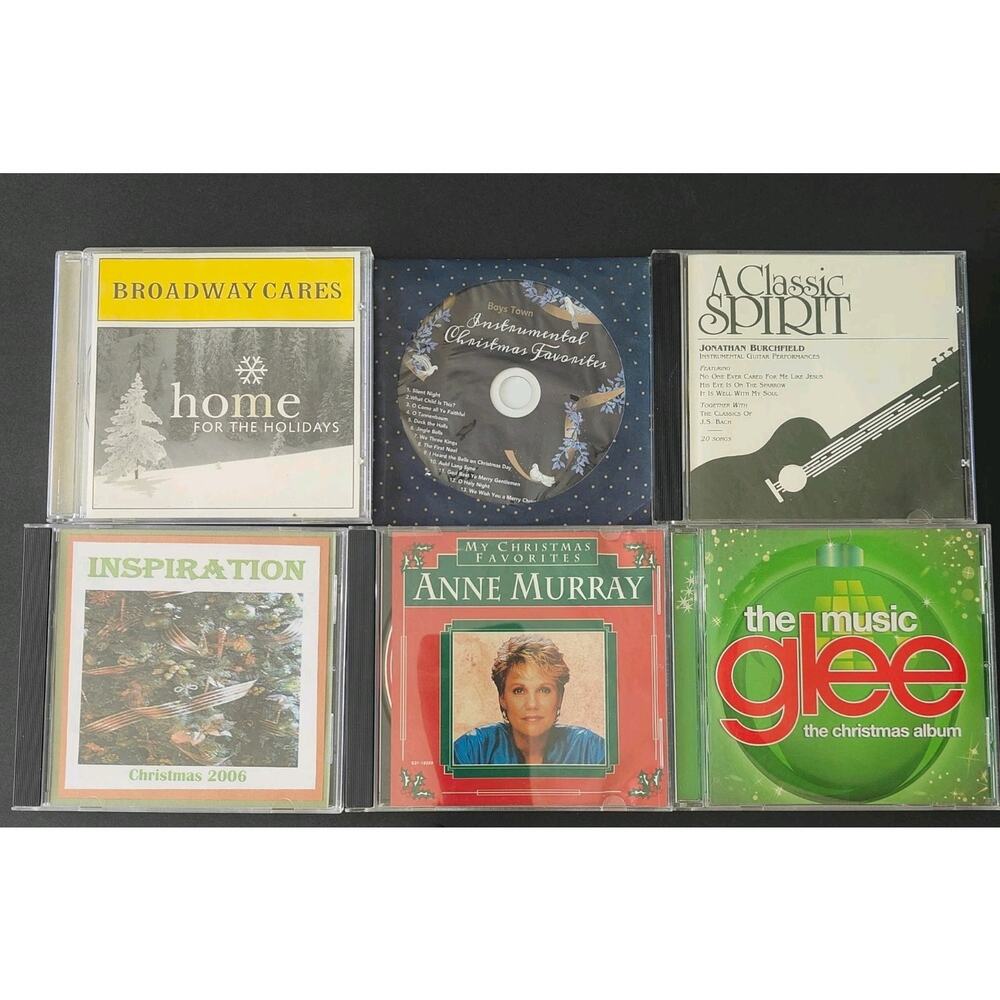 Christmas Holiday CD Collection Lot of 6 Mixed Artists Broadway Contemporary Etc